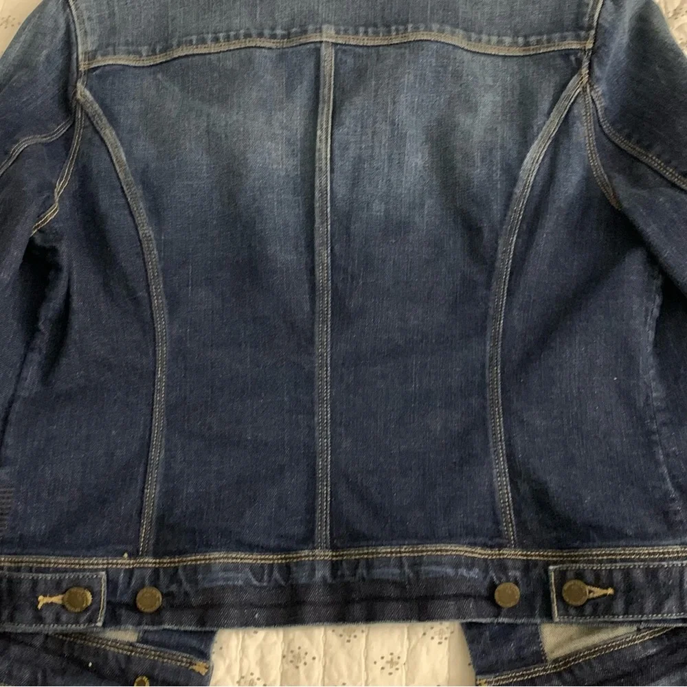 PAIGE Dark Blue Jean Jacket - Picture 3 of 3